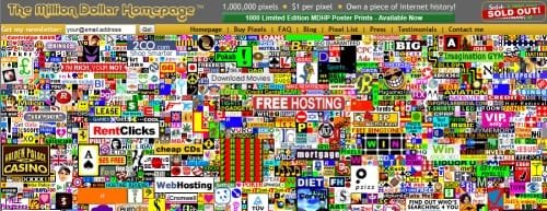 The Million Dollar Homepage